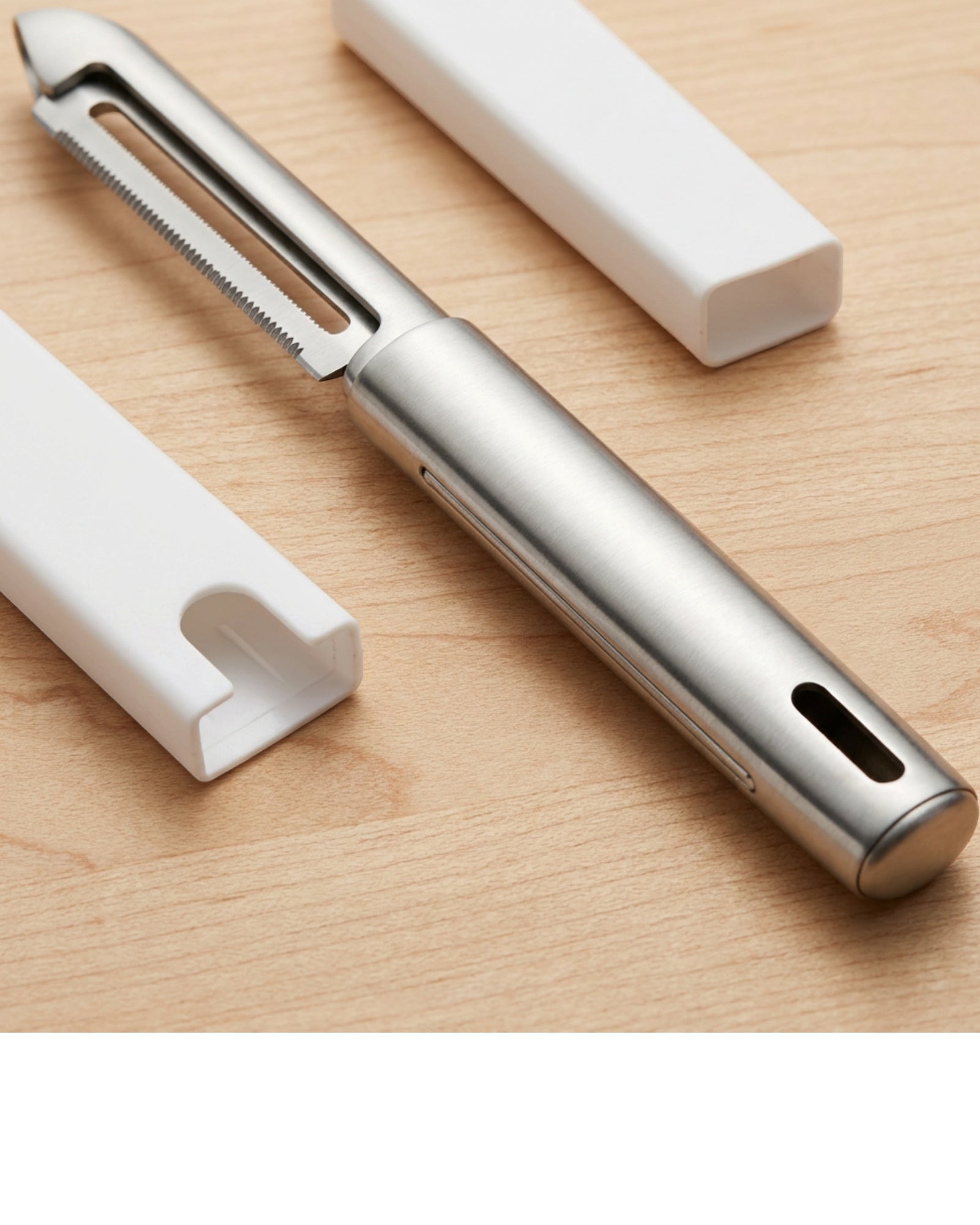 Zoaos I-Shape Fixed Serrated Peeler 19 cm - Detail view